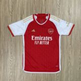 Áo đá bóng QA Justplay Arsenal 24 màu đỏ trắng