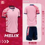 Bộ quần áo bóng đá Riki Helix màu Thiên Thanh