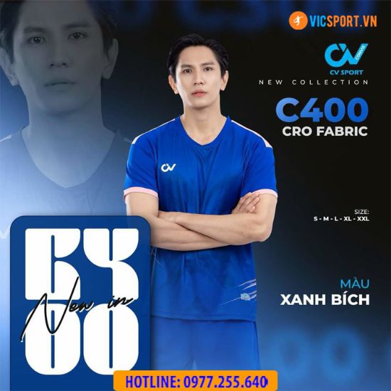 Bộ quần áo bóng đá Convis CV C400 màu Xanh Bích