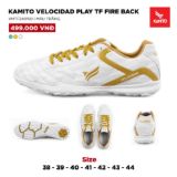 Giày Kamito Velocidad Play TF Fire Back màu Trắng Vàng