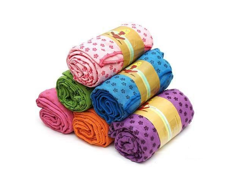 Khăn trải thảm Yoga Microfiber chống trượt 180 × 63 cm