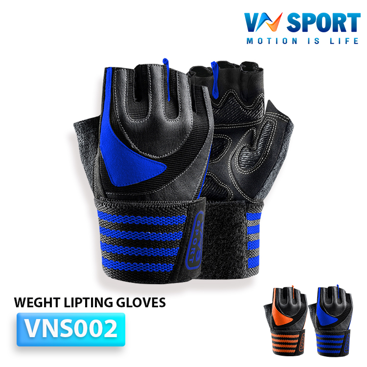 Găng tạ LP082 thiết kế nửa ngón có dây dán cổ tay
