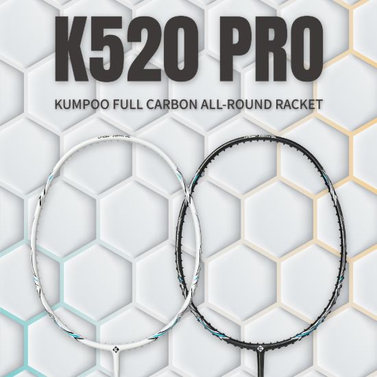 Vợt cầu lông Kumpoo K520 Pro phối màu trắng