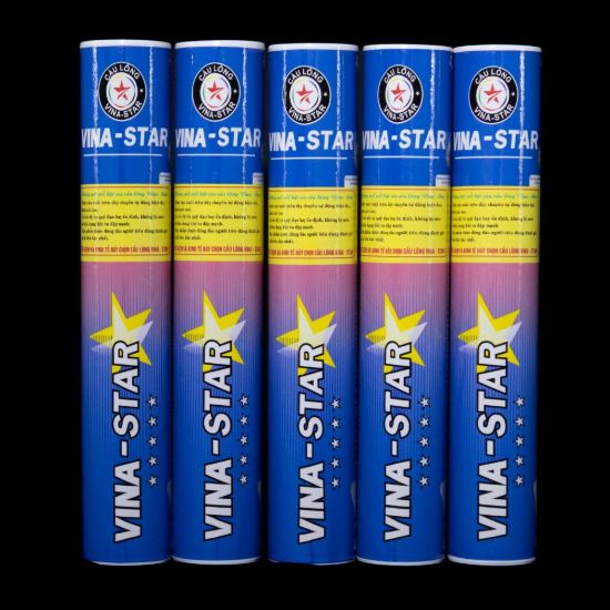 Ống cầu lông Vina-Star Loại 2 vỏ xanh 12 quả