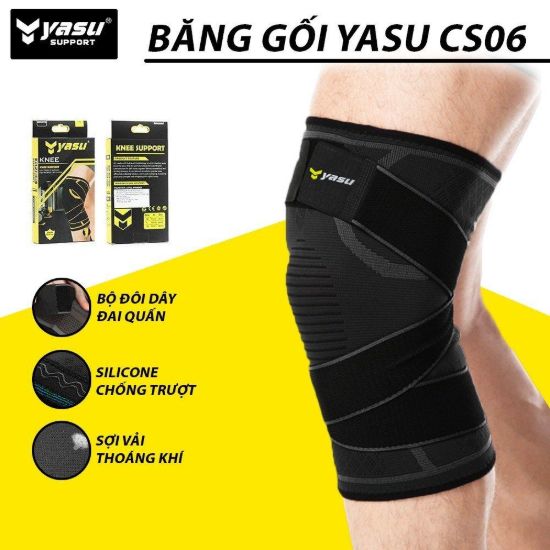 Băng đầu gối Yasu YSC06 màu đen