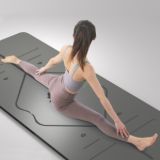 Thảm Yoga PU cao su tự nhiên định tuyến 5mm
