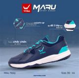 Giày cầu lông Wika Maru màu navy xanh ngọc