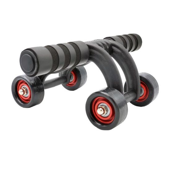 Con lăn tập bụng 4008 bốn bánh màu đen đỏ
