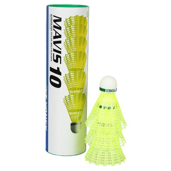 Cầu nhựa Yonex Mavis 10 màu vàng và ống 6 quả