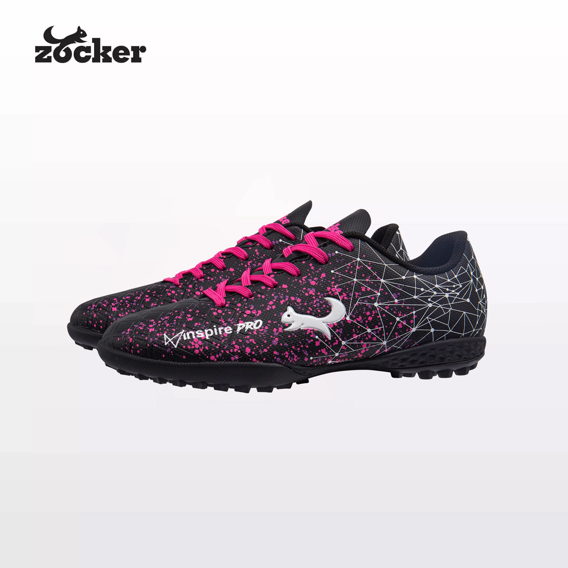 Giày đá bóng Zocker Inspire Pro màu Black Pink từ website Zocker chính thức