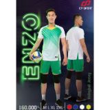 Bộ quần áo bóng chuyền CP Enzo màu Trắng Xanh