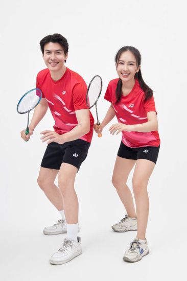 Áo cầu lông Yonex nam nữ màu Đỏ