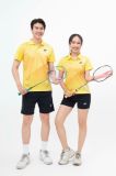 Áo cầu lông Yonex nam nữ màu Vàng