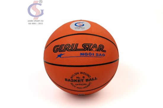 Bóng rổ Geru Star B5 cao su cam size 5 - ảnh chính