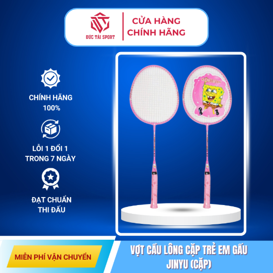 Cặp vợt cầu lông trẻ em Gấu Jinyu