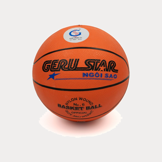 Ảnh của Bóng Rổ Geru Star B6 Cao Su Cam