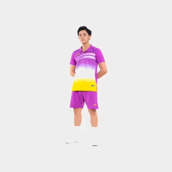 Bộ Quần Áo Bóng Chuyền CP Sport Flyer Tím/Vàng